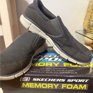 Skechers Men's Gray Slip-On Shoes